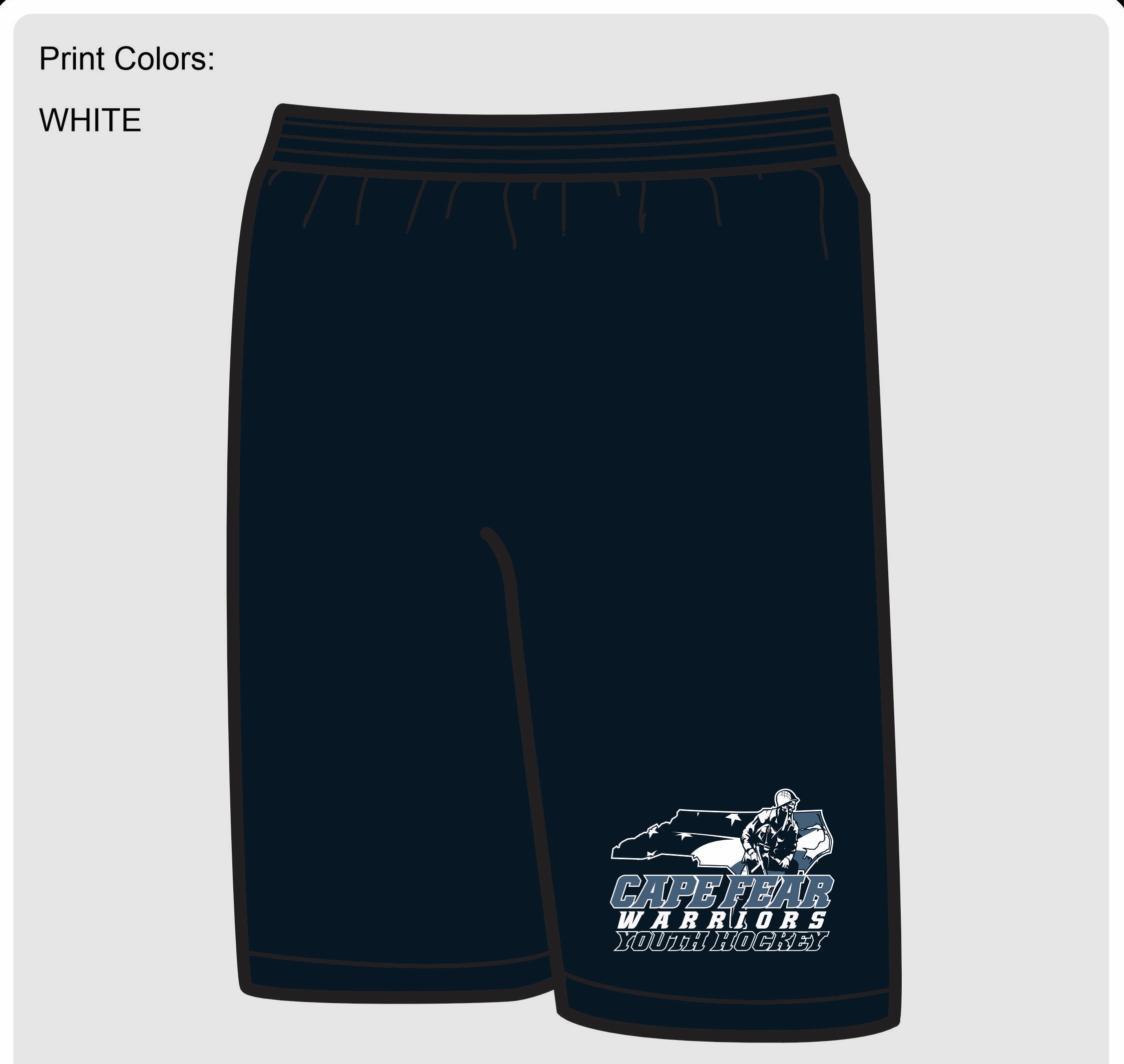 Cape Fear Youth Hockey - Navy Shorts